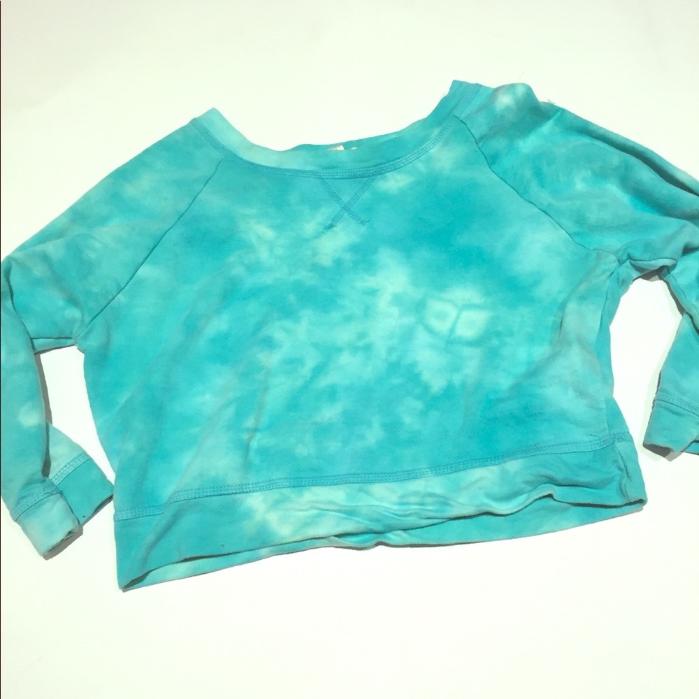 Tie Dye Poolside Cropped Pullover